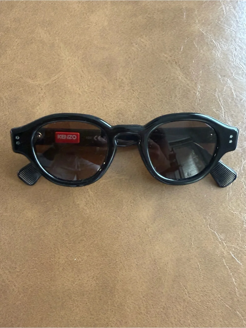 Kenzo Boke Flower Black Round Sunglasses. Authentic!